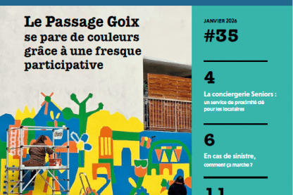 Le dossier du N°35 du journal de la RIVP consacre sa une à la rénovation du passage Goix.